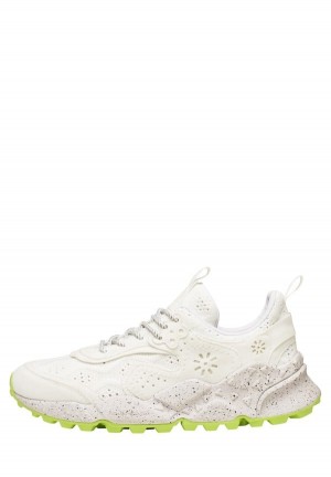 White Flower Mountain Kotetsu Uni Women's Sneakers | FDK894NV