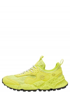 Yellow Flower Mountain Kotetsu Uni Men's Sneakers | WUM4895YA