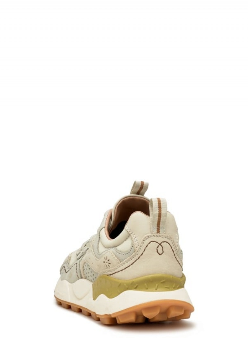 Beige Flower Mountain Yamano 3 Uni Uw Women's Sneakers | LSX1535NG