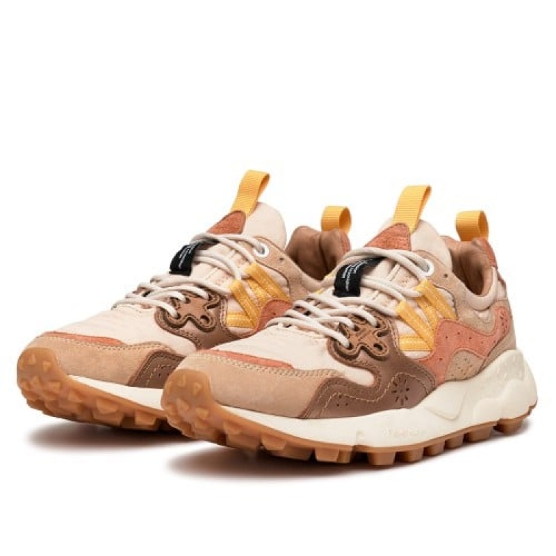 Brown Flower Mountain Yamano 3 Women's Sneakers | IVP6993FC