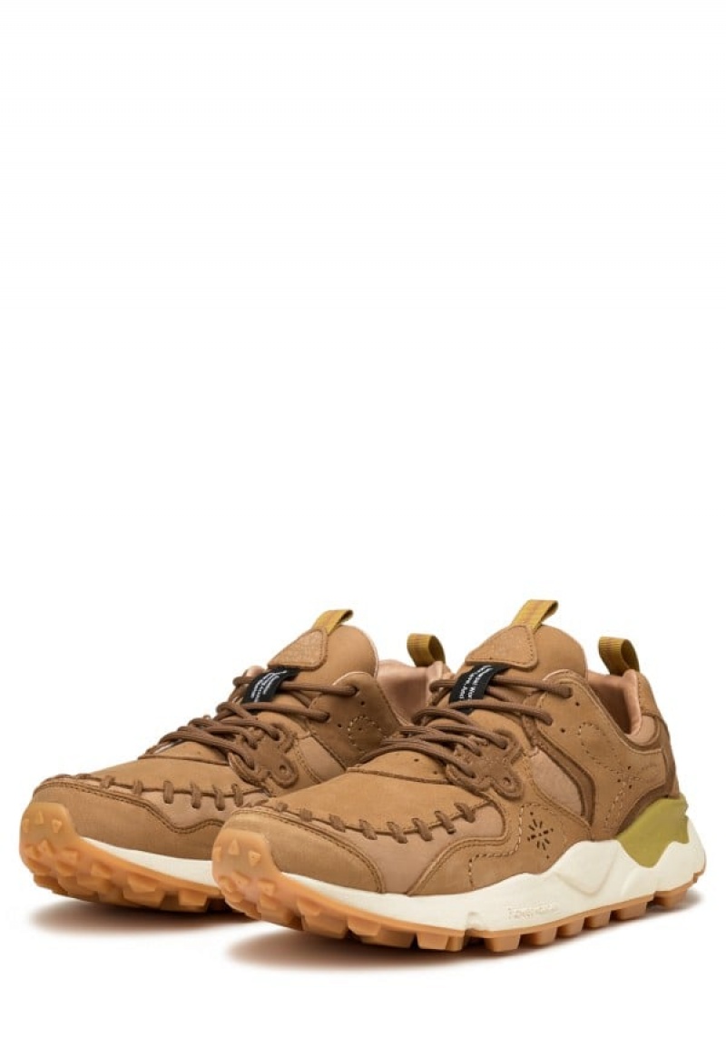 Brown Flower Mountain Yamano Uni Uw Men's Sneakers | JVW6028BL