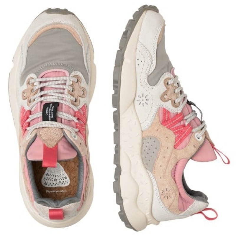 Grey Flower Mountain Yamano 3 Women's Sneakers | RQU9473TA