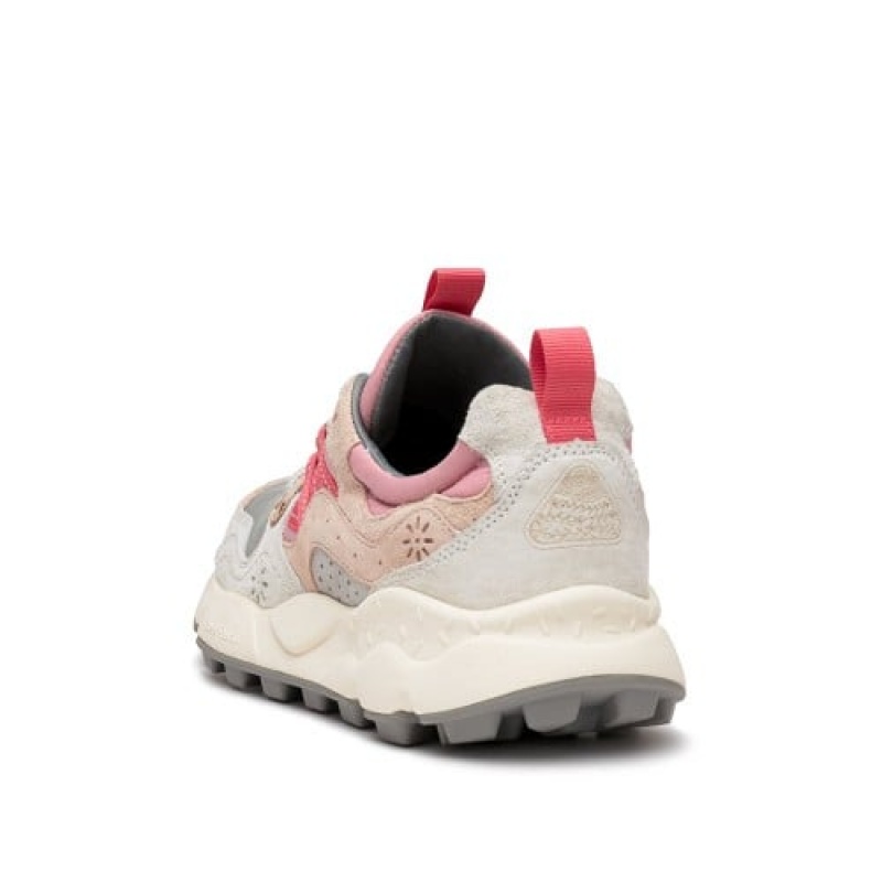 Grey Flower Mountain Yamano 3 Women's Sneakers | RQU9473TA