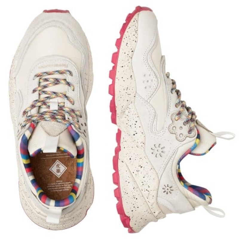 White Flower Mountain Kotetsu Women's Sneakers | YYP3069ID