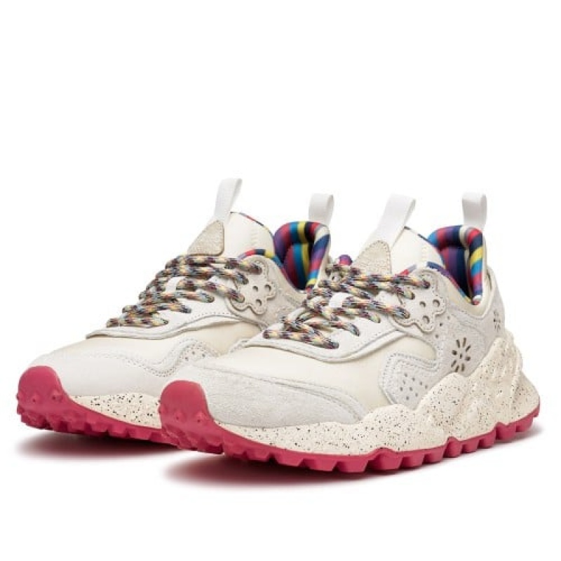 White Flower Mountain Kotetsu Women's Sneakers | YYP3069ID