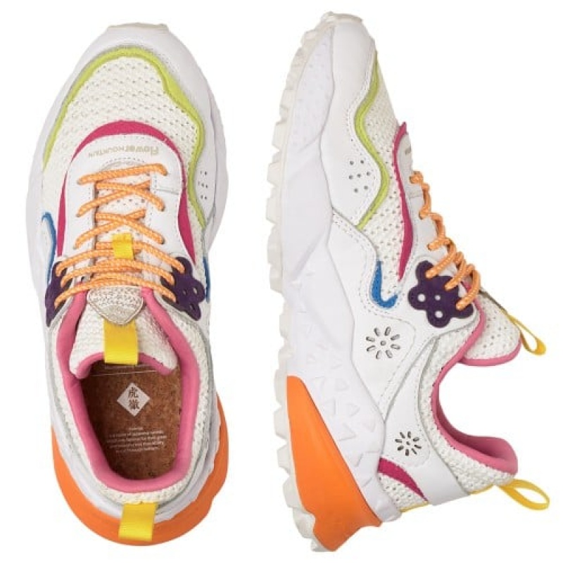 White Flower Mountain Kotetsu Women's Sneakers | NYR8749CI