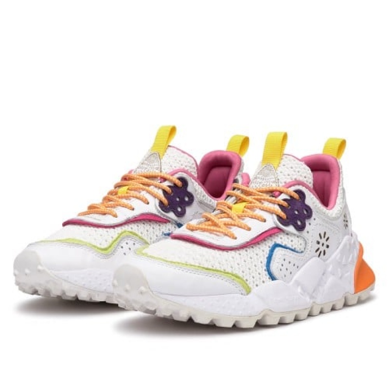 White Flower Mountain Kotetsu Women's Sneakers | NYR8749CI