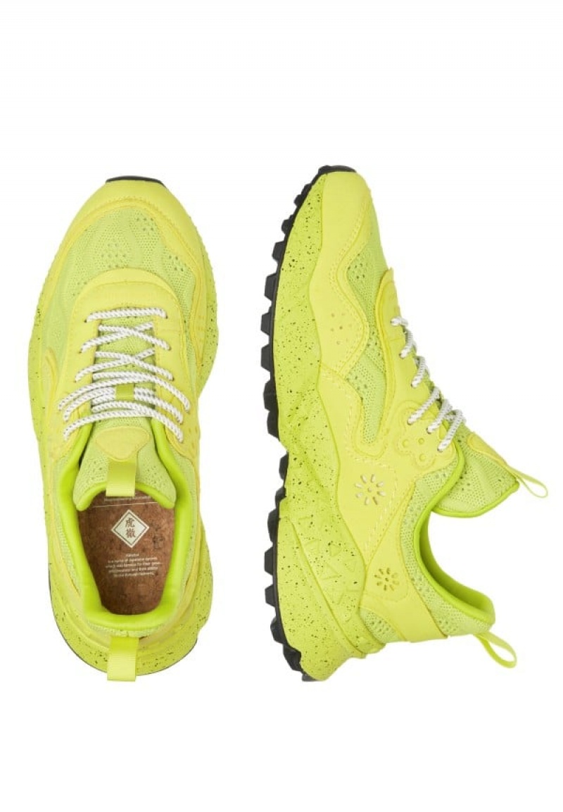 Yellow Flower Mountain Kotetsu Uni Men's Sneakers | WUM4895YA