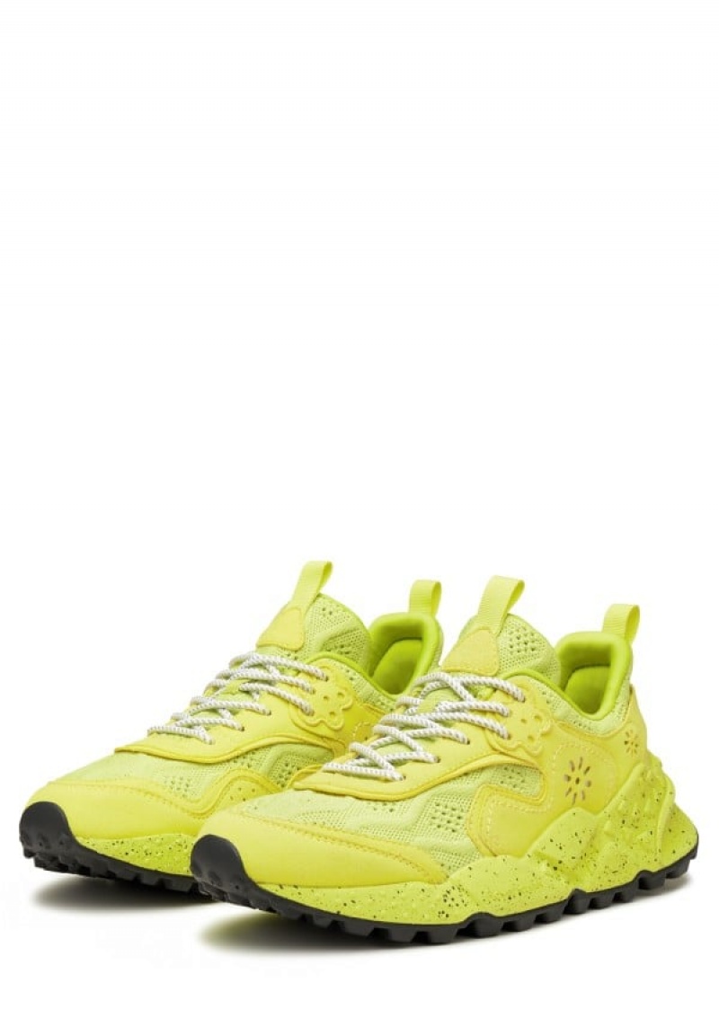 Yellow Flower Mountain Kotetsu Uni Men's Sneakers | WUM4895YA